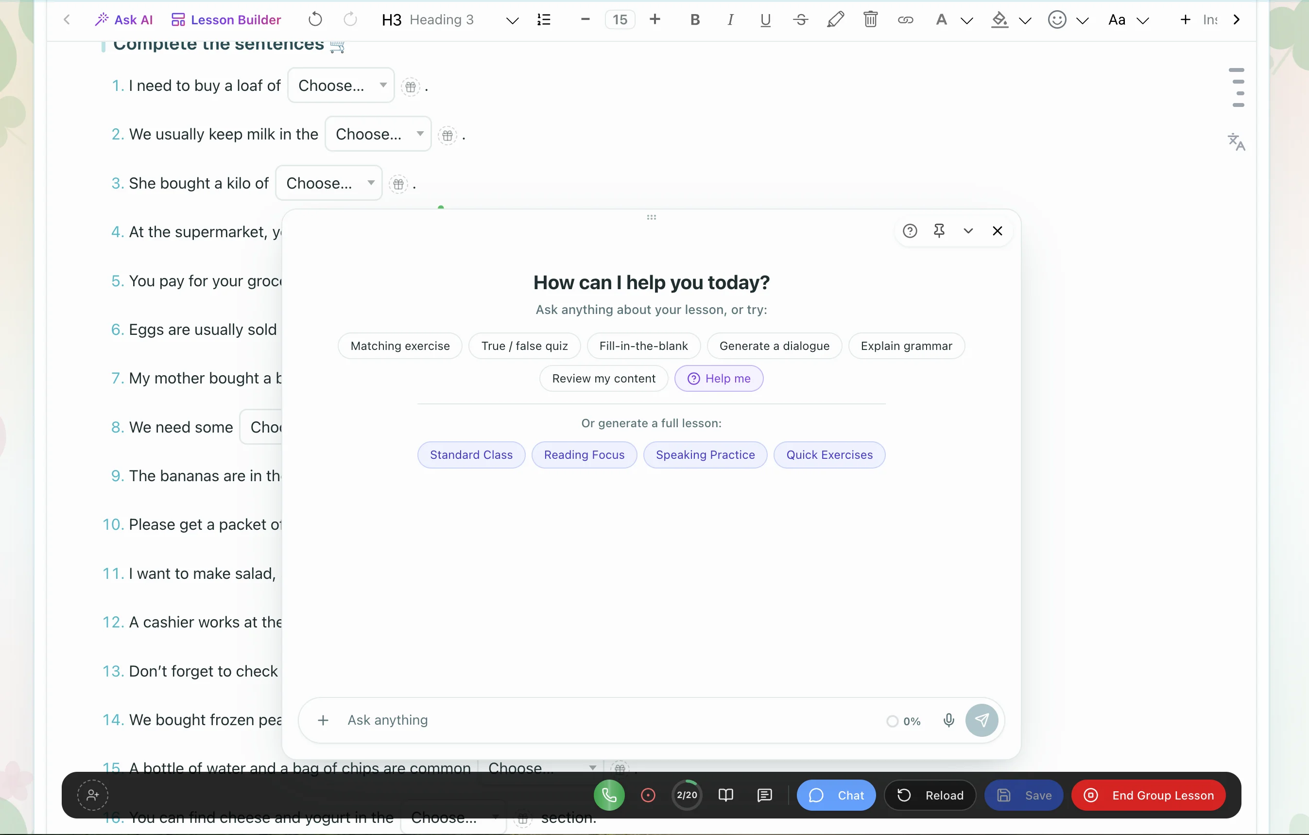 ¿Te atascas? Ask AI te ayuda sin salir de la lección