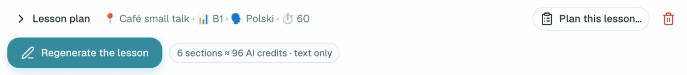 The platform tries to show the approximate cost of creating content before generation, whenever it can be calculated objectively from historical data or context